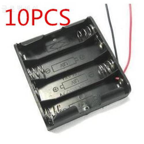 Binmer 10 pcs AA Power Storage Battery Case Plastic Box Holder With 4 High Quality Hot Selling Slots JUN 20
