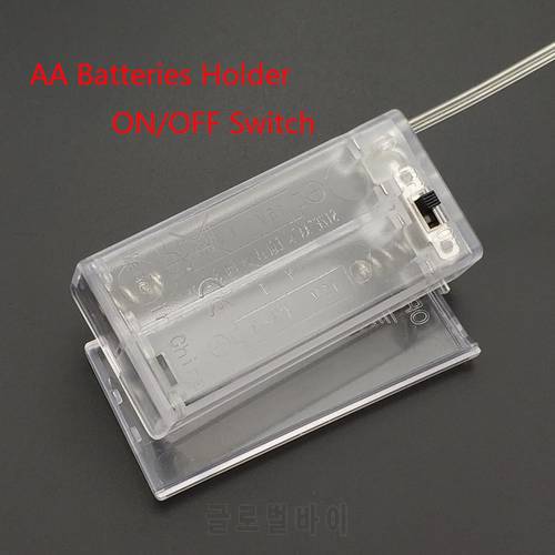2 AA Battery Holder Box Case with Switch New 2 AA 2A Battery Holder Box Case with Switch