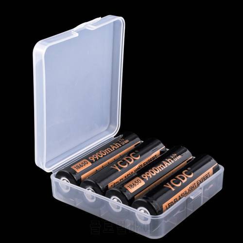 YCDC Durable 18650 Battery Storage Box Hard Case Holder For 2/4x 18650 4x AA 4xAAA Rechargeable Battery Power Bank Plastic Cases