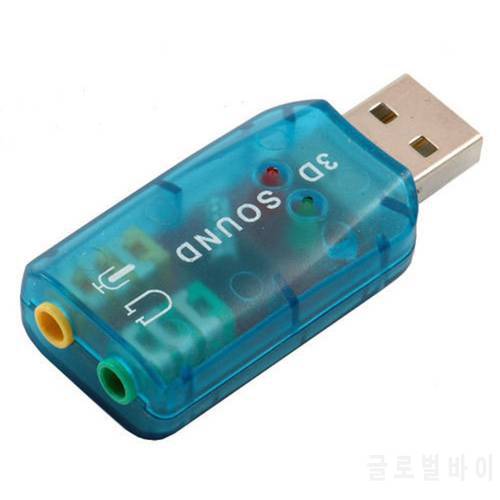 200X USB to 3D Audio USB External Sound Card Adapter 5.1 Channel Sound Professional Microphone 3.5mm Interface De Audio