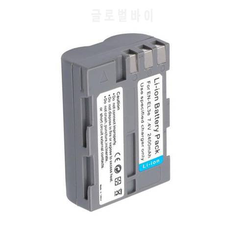 1Piece 2400mAh li-ion battery for Nikon EN-EL3e EN EL3E Battery ,DSLR D50 D70 D80 D90 D100 D200 D300 D700 high quality battery