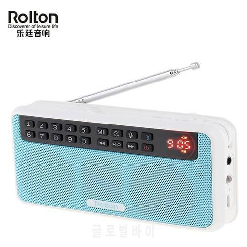 Rolton E500 6W Wireless Speaker Portable Digital FM Radio HiFi Stereo TF Music Player with LED Display for PC / Phone