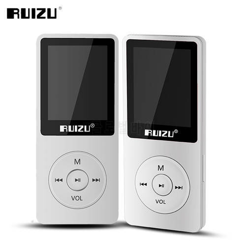 MP3 Player with 8GB storage and 1.8 Inch Screen can play 80h, Original RUIZU X02 fm radio usb sd mp3 player