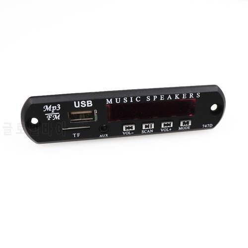 Car USB MP3 Player Bluetooth MP3 Decoder Board Module DC 5V 12V Power Supply with Remote Control FM Radio Aux for Music Speaker