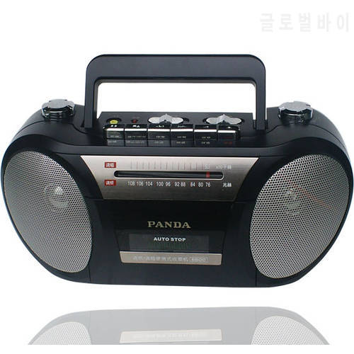 PANDA 6600 Tape Machine Small MINI Single Card Cassette Recorder FM/MW Two Band Radio