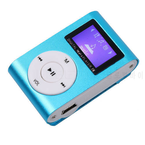 kebidu Mini USB Metal Clip MP3 Player LCD Screen Support 32GB Micro SD TF Card support mp3 music player for music