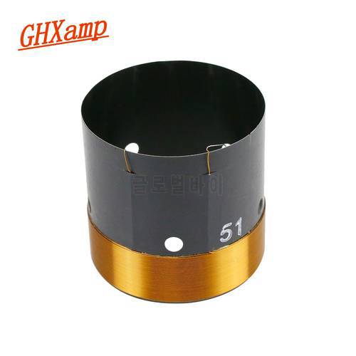 GHXAMP 51mm Bass Voice Coil Woofer 8ohm Repair Parts With Vent hole 2 layer Round Copper Wire 200-280W 1pc