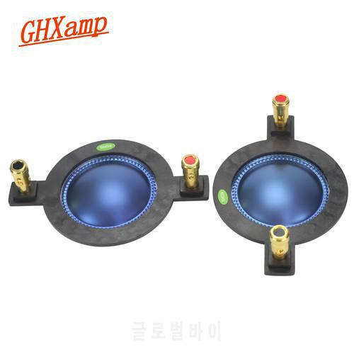 GHXAMP 44.4MM Voice Coil Blue Film 44 Core Horn Tweeter Driver Diaphragm Treble Speaker Repair DIY 8OHM 70-250W High-end 2PCS