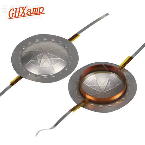 GHXAMP 25.4MM 25Core Dome Tweeters Voice Coil Titanium Diaphragm L R Outlets Treble Speaker Repair accessories DIY 8OHM 1Pairs