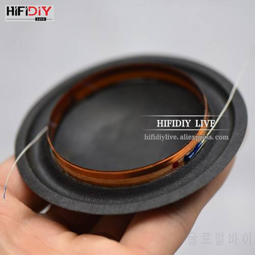 HIFIDIY LIVE 2 inch 49.5mm alto voice Coil soft Black silk membrane medium frequency Speaker Repair accessories Parts 80W 8OHM