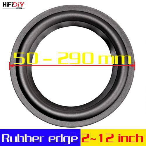 HIFIDIY LIVE 4-12 inch woofer Speaker Repair Parts Rubber surround edge Folding Ring Subwoofer(100~300mm) 4 5 6.5 7 8 10 12
