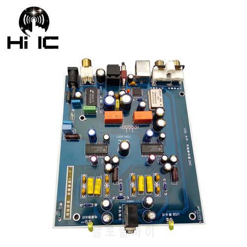 HiFi Digital Audio Decoder TDA1305T DAC Input OTG/USB/Coaxial/Optical Output RCA/ 3.5mm Amplifier DIY Sound Card