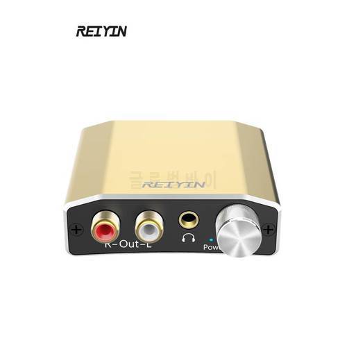 Reiyin 192kHz 24bit Digital to Analog Audio Converter Optical Coaxial to RCA 3.5mm Adapter
