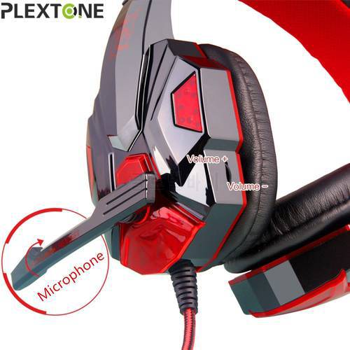 GDLYL New Arrival Gaming Headset Wired Earphone Gamer Headphone With Microphone LED Noise Canceling Headphones for Computer