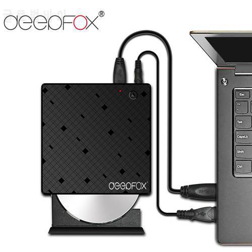 Deepfox USB 3.1 Type C CD/DVD RW Burner Optical Drive CD/DVD ROM Player For Macbook Matebook With Inductive Touch Switch