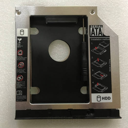 Serial ATA Hard Drive Bay Adapter w/ Faceplate For Lenovo V310-14 Series