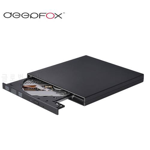 Deepfox USB 3.0 DVD-RW Driver DVD Optical Drive CD/DVD-ROM Player CD DVD Burner Writer Recorder Portable For Laptop Desktop