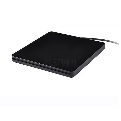 Free Shipping Suction For Apple Mac Notebook Universal USB External DVD Burner External Mobile Optical Drive black