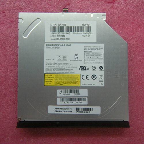 Original DS-8A9SH SATA DVD/CD Rewritable Drive w/ Faceplate For Lenovo Thinkpad E430 E430C E435 E530 E535 Series,FRU 04W4089