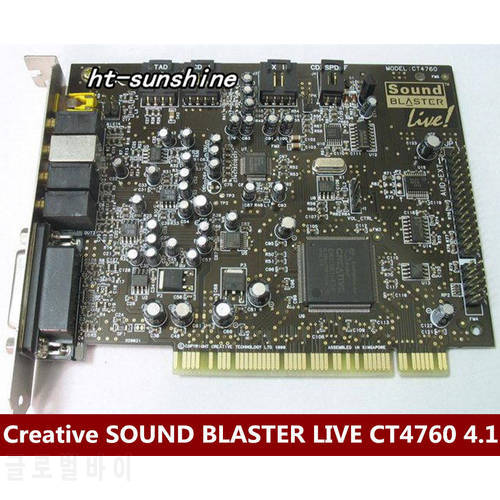 Original disassemble for Creative SOUND BLASTER LIVE CT4760 4.1 sound card working good