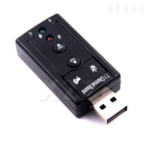 VIRTUAL 7.1 External USB Sound Card USB to Jack 3.5mm Headphone Audio Adapter Micphone Sound Card For Mac Android Linux