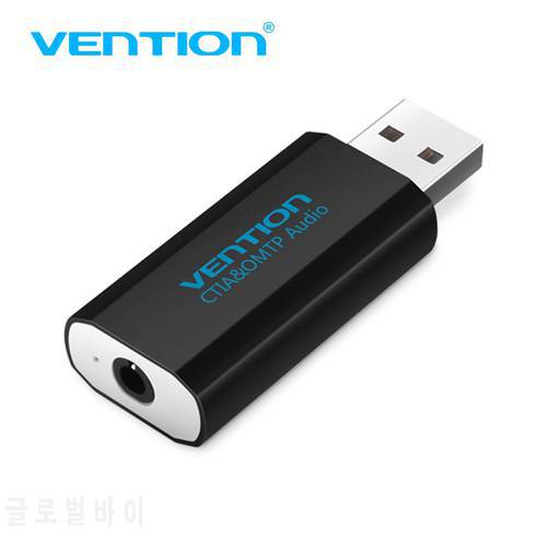 Vention External Sound Card USB to 3.5mm Earphone Headphone Jack 3.5 mm USB Adapter Audio Card for Laptop Computer Sound Card