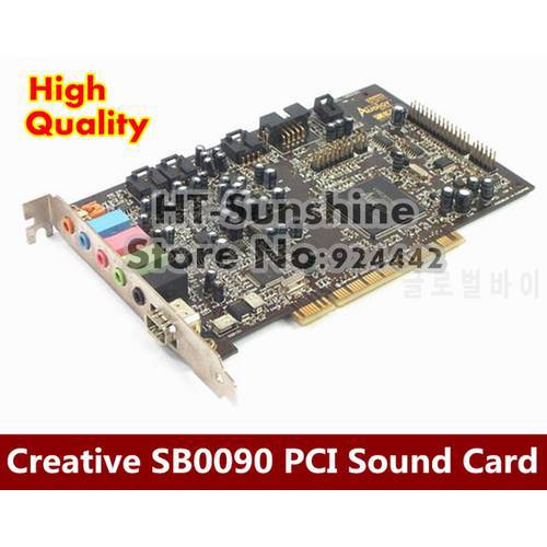 Original disassemble,For Creative Sound Blaster Audigy SB0090 PCI 5.1 Sound Card,100% working good