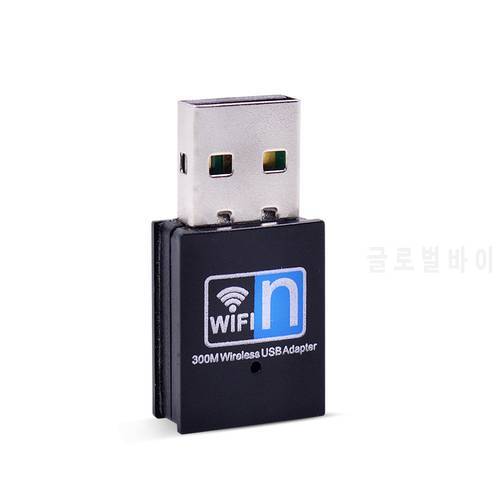 CHIPAL 300mbps wi-fi receiver usb wireless wifi adapter 802.11n usb ethernet adapter network card Support Windows Mac for PC