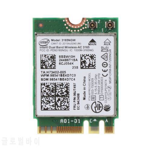 Intel 00JT497 3165NGW Wireless-AC Dual Band Bluetooth WiFi IBM Card Laptop NGFF Wlan for Lenovo ThinkPad