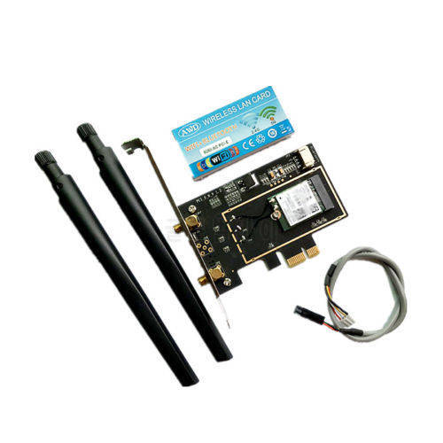 Adapter Desktop 8265 Wireless AC 802.11ac 867Mbps Band Dual 2.4G&5G WiFi PCI Express Bluetooth 4.2 for Intel 8265AC PC Card BT