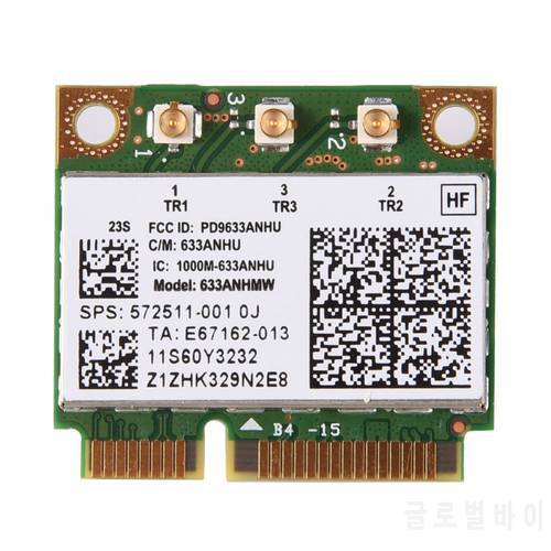 mini pcie Card for Intel Ultimate-N 6300 633ANHMW 450Mbp WLAN Wireless WiFi Card For ibm lenovo thinkpad 11s60y3232