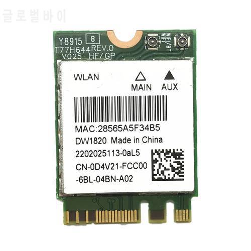 for Atheros QCNFA344A DW1820 802.11ac Bluetooth-compatible 4.1 867Mbps M2 NGFF WiFi Wireless Card