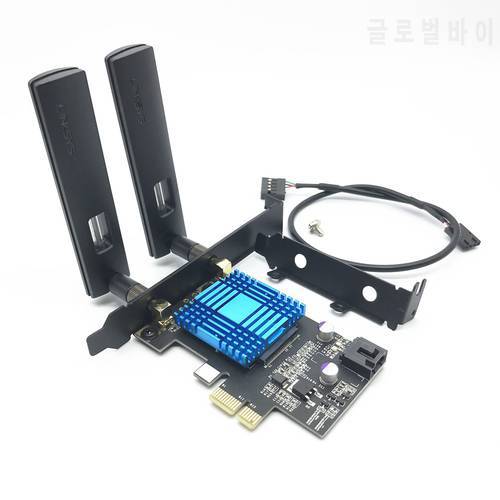 Dual band PCI-E 1X Adapter 867Mbps 802.11ac 2.4G/5G BT 4.1 Chipest Killer 1535 Wifi Card AMD motherboard