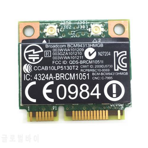 For BroadCom BCM94313HMGB BCM4313 Wifi + Bluetooth-compatible 4.0 Mini PCI-E 150Mbps Card for HP G4 G6 DV6 DV7 CQ43 CQ57