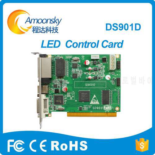 Full color led display Linsn DS901D led screen sending card Single & Dual color replace linsn DS802D DS802 DS801 DS801d Original
