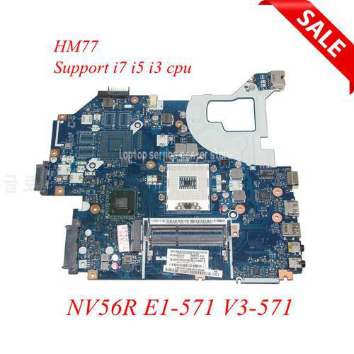 NOKOTION Q5WV1 LA-7912P laptop motherboard for Acer V3-571 for Gateway NV56R E1-571 HM77 HD4000 NBC0A11001 Support i5 i3 i7 cpu