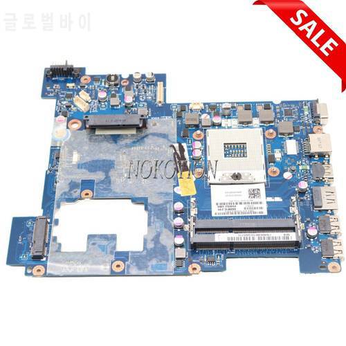 NOKOTION Laptop Motherboard For Lenovo G570 LA-675AP Main board Intel HP65 DDR3 Socket PGA989