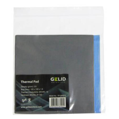 GELID Heat Dissipation Thermal Pad Notebook Thermal Grease GPU Card North South Bridge Cooler 12W/mk 120x120mm 0.5mm/1.0mm/1.5mm