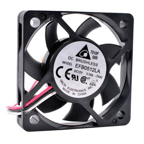 Brand new original EFB0512LA 5cm 5010 DC 12V 0.08A 50x50x10mm Support speed monitoring 5cm ultra-thin silent cooling fan