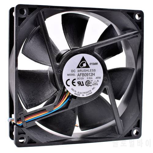 Brand new original AFB0912H 9cm 9225 92mm fan DC12V 0.30A 4-wire PWM temperature control computer chassis CPU cooling fan