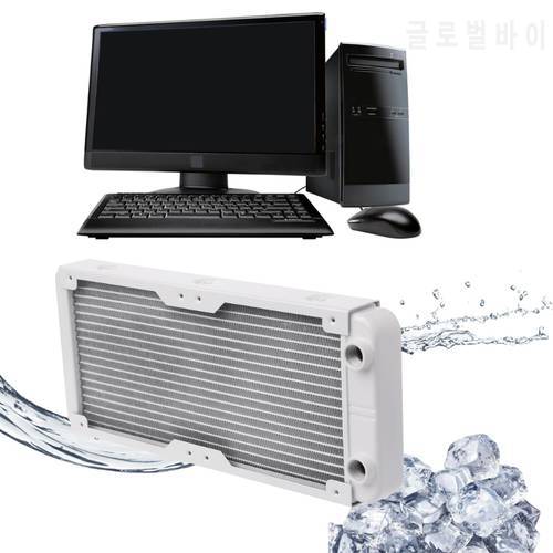 240mm Aluminum Water Cooler Kit Computer Radiator Water Cooler 18 Tube CPU Heat Sink Exchanger