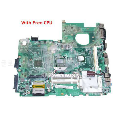 NOKOTION Laptop Motherboard for Acer aspire 6530 6530G MAIN BOARD MBAUR06001 DA0ZK3MB6F0 DDR2 Free CPU with graphics slot