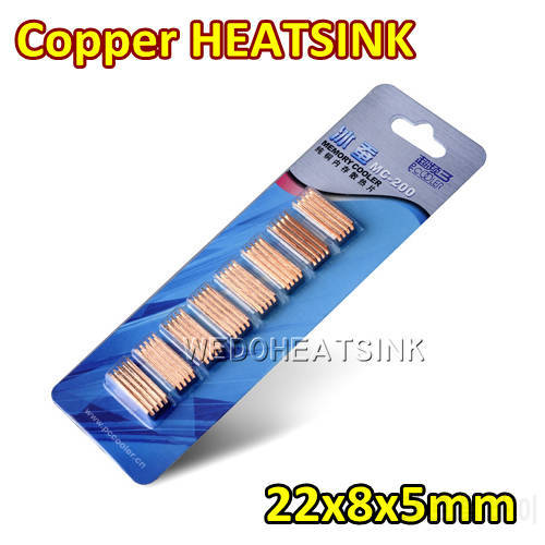 8pcs/Pack MC-200 Copper Memory Cooler Heatsink Radiator Heat Sink