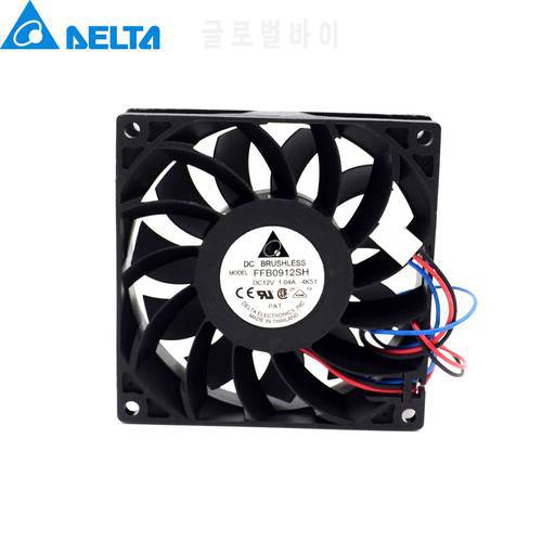 1pcs 92*92*25mm 92mm FFB0912SH with connector dual motor 9025 12V 1.04A cooling fan