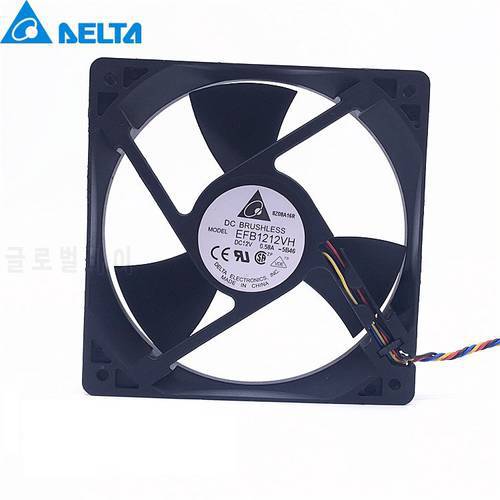 EFB1212VH 12CM 1225 12025 120mm 120*120*25MM 12V 0.58A the isothermia pwm cooling fan computer cpu case fan for Delta
