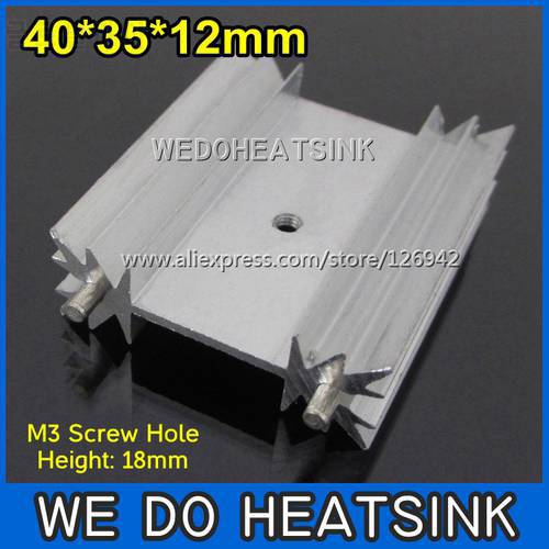 WE DO HEATSINK 4pcs 40x35x12mm Cheap Power Transistor MOSFET Aluminium Heatsink