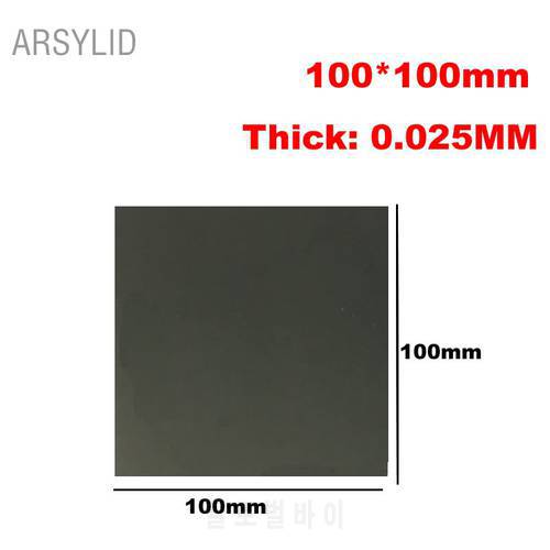 ARSYLID 100mm*100mm Black high conductivity Silicone Thermal Pad heatsink CPU Cooling pads synthetic graphite cooling film paste