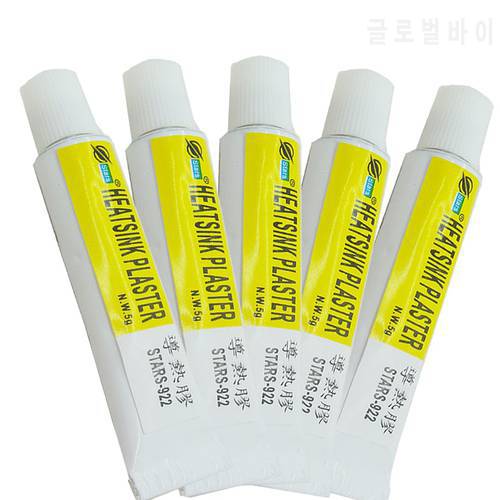 5pcs/lot Star 922 Thermal Conductive Heatsink Plaster Silicone Grease Adhesive Cooling Paste Compound Glue For Heat Sink Sticky