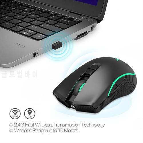 Mouse Raton Wireless Rechargeable USB Optical Gaming Computer Mice Professional For Laptop Sem Fio Inalambrico 18Dec18