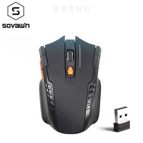 SOVAWIN Mini Wireless Mouse Portable Ergonomics Optical Gaming Mouse 2000 DPI USB 2.4G Computer Mause For Laptop PC Game Mice